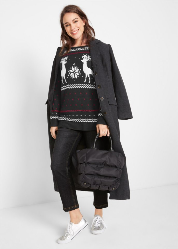 Pullover mit Wintermotiv
