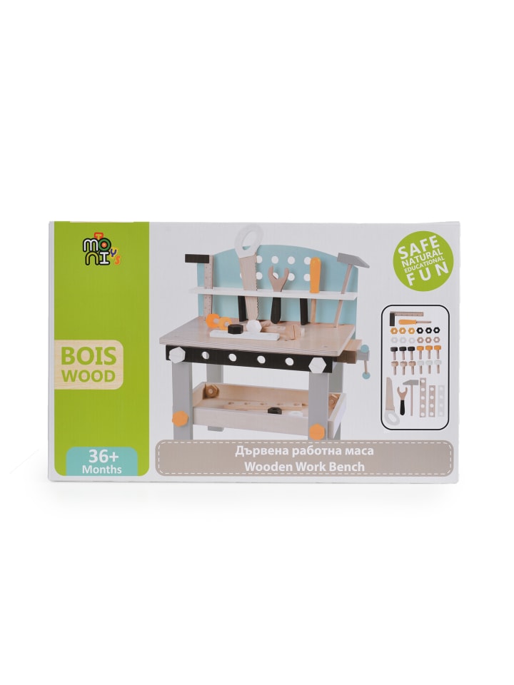 Moni Kinderwerkbank 1176 Holz in bunt günstig kaufen onesize