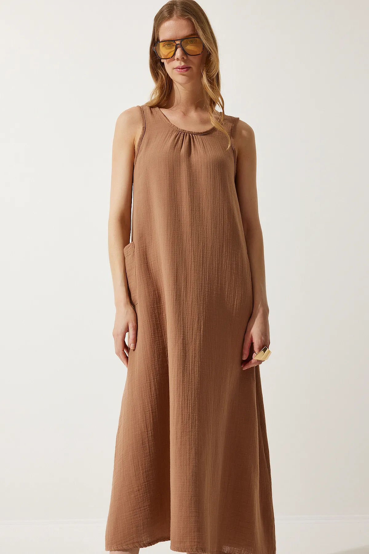 Happiness İstanbul  Kleid - Dunkelblau - A-Linie