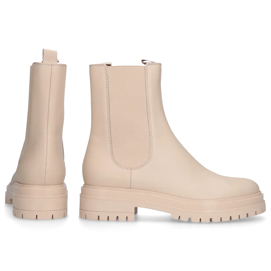 Gianvito Rossi - Chelsea Boots CHESTER Kalbsleder - beige