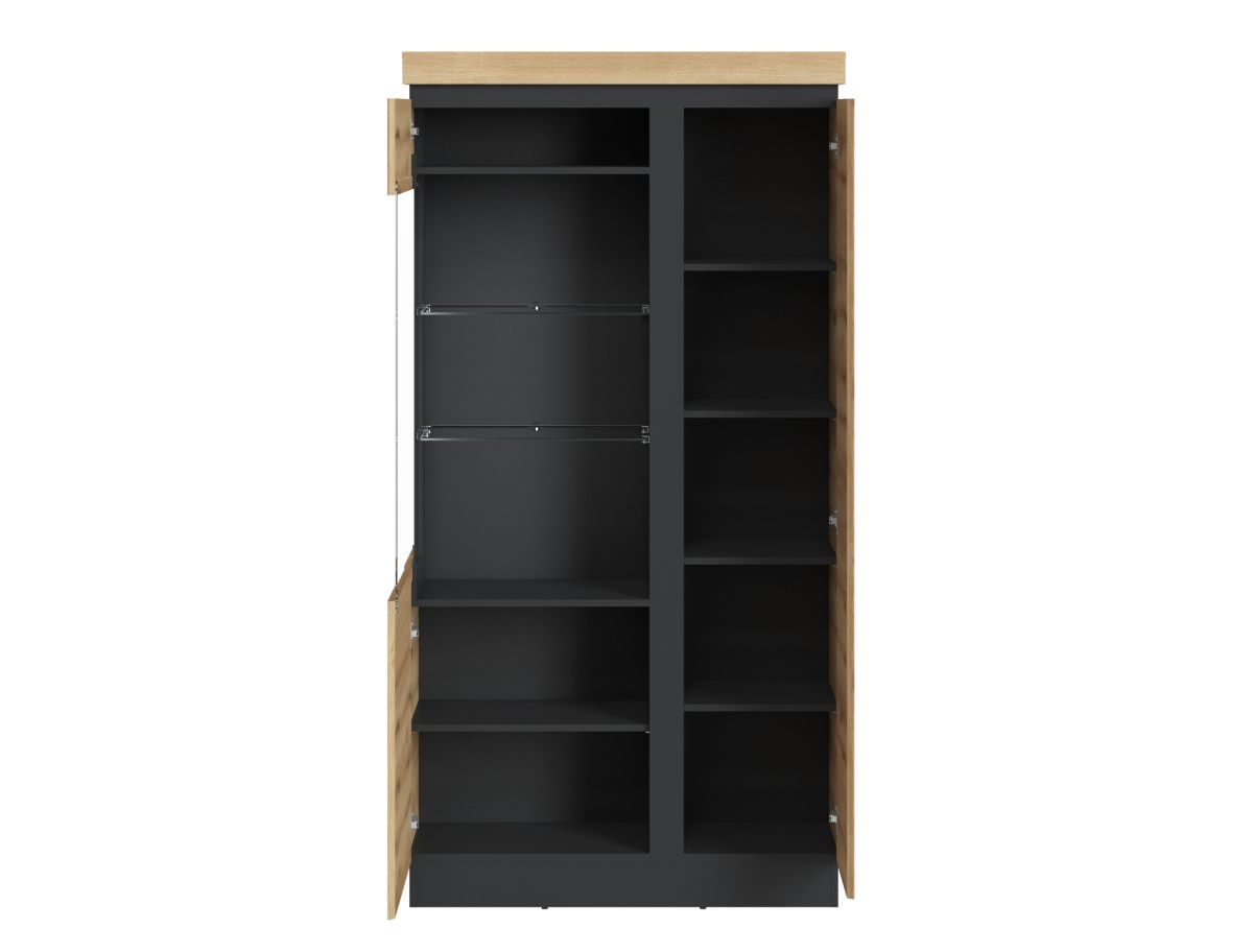 Vitrine Corte Eiche Grau 104 x 201 cm