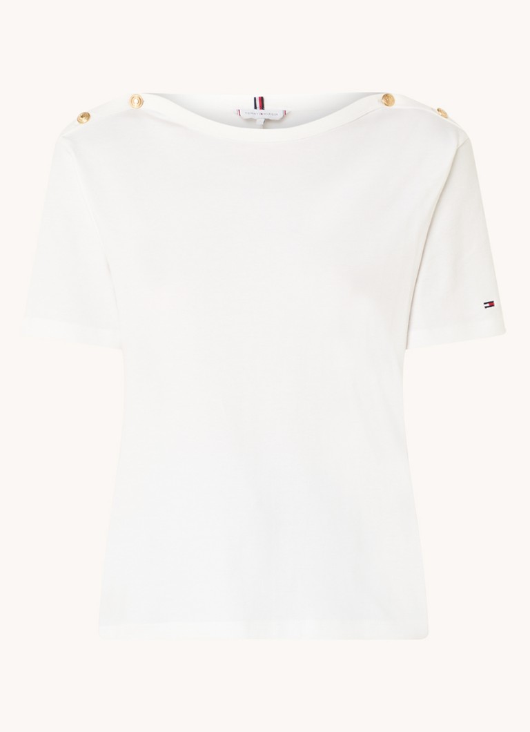 Tricou Tommy Hilfiger cu logo brodat