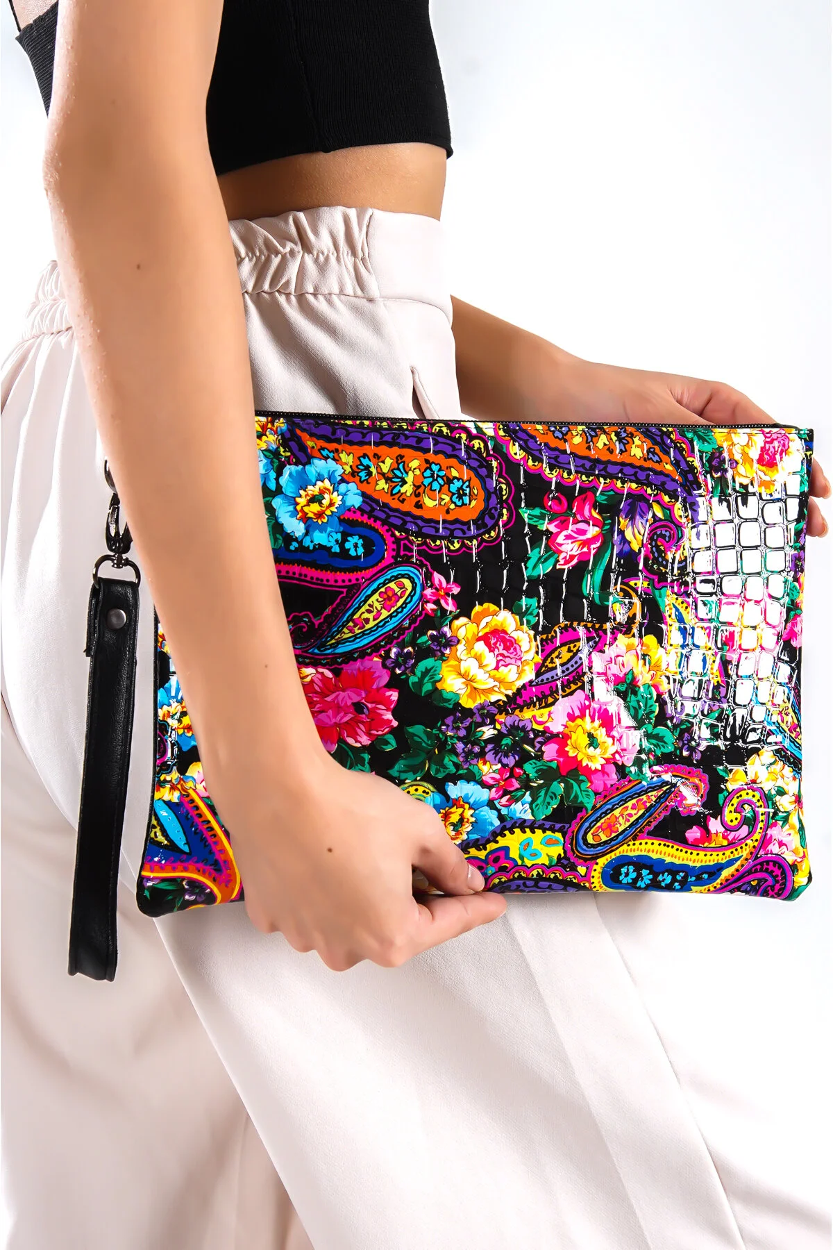 Capone Outfitters  Capone Paris Schwarze Damen-Clutch