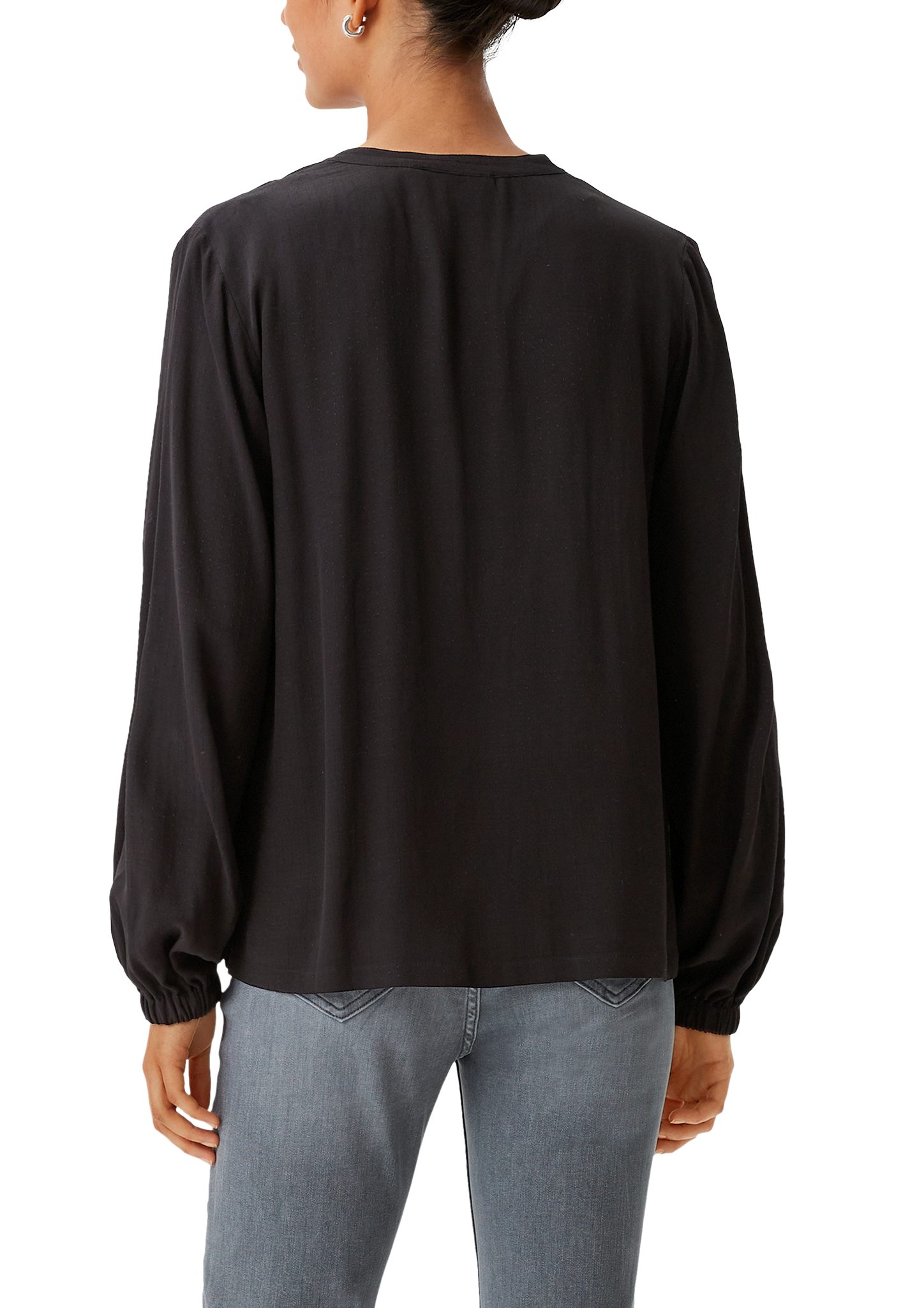 comma casual identity Langarmbluse Bluse aus Viskose
