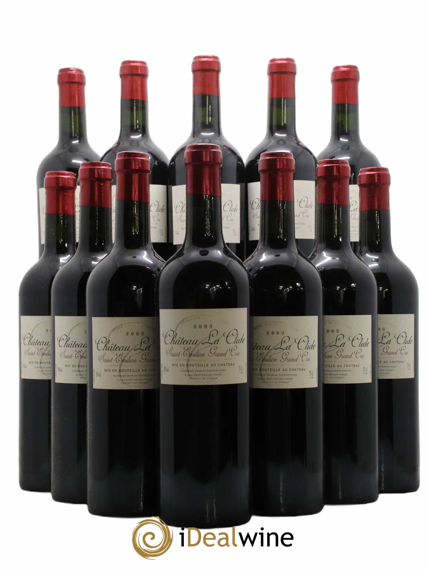 Saint-Émilion Grand Cru La Clide 2003 - Lot de 12 Bouteilles