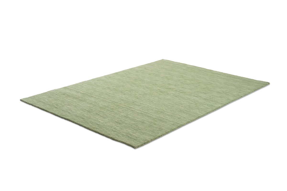Teppich aus Indien Holi uni Green 40 x 60 cm