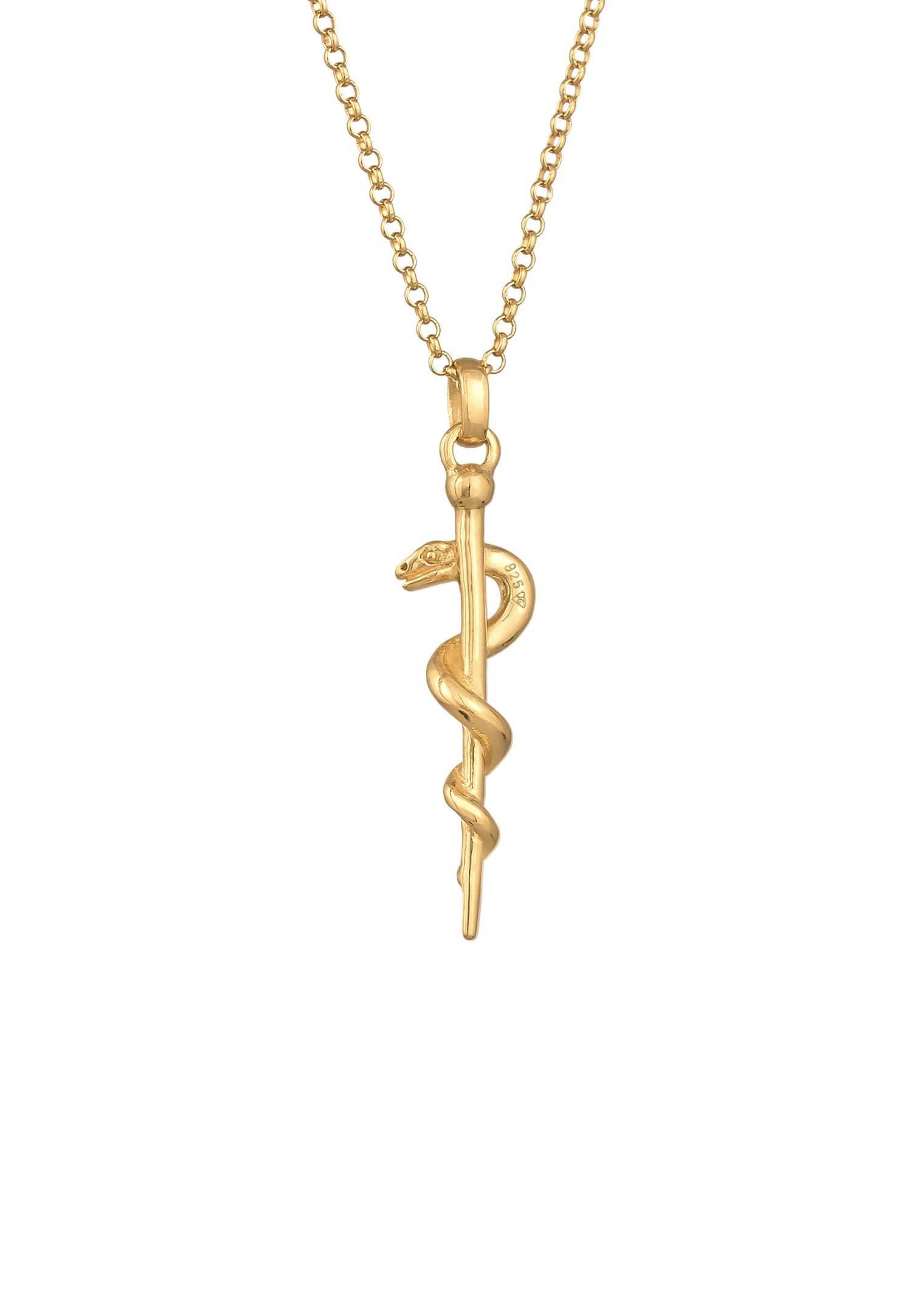 Ciondolo moderno a forma di serpente Elli da donna in argento sterling 925