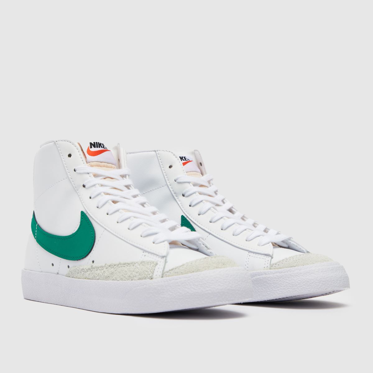 Nike Blazer Mid '77 Vintage-sneakers i vitt och grönt