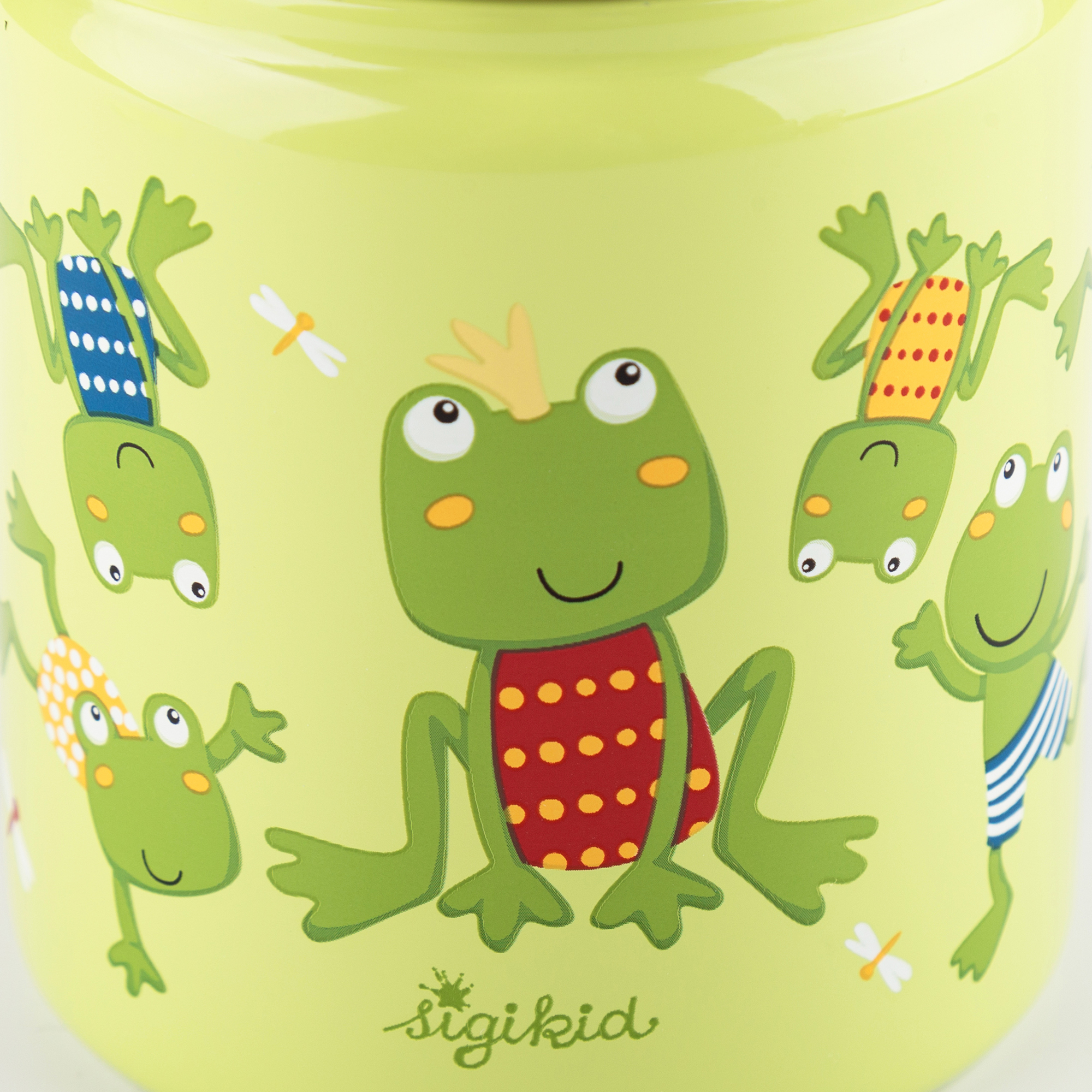 Kinder Set Edelstahl-Trinkflasche und Brotbox Frosch