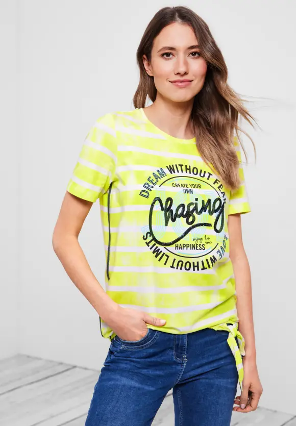 CECIL Streifenshirt mit Frontprint