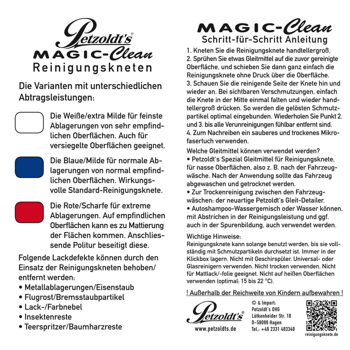 Petzoldts MAGIC-Clean Reinigungsknete rot 200g