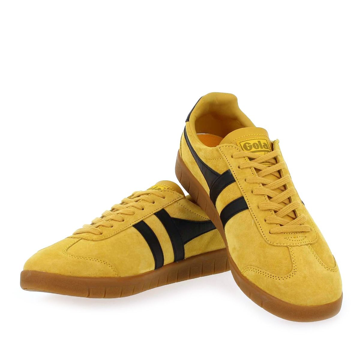 Gola  HURRICANE SUEDE CMB046 - Jaune Noir
