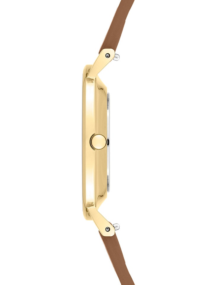 Liebeskind Quarzuhr in Hellbraun/ Gold/ Weiß günstig kaufen onesize