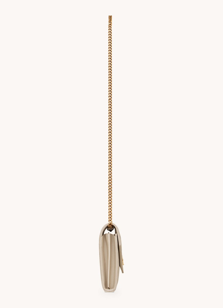 Saint Laurent Cassandre Matelassé lampaannahkainen lompakko olkahihnalla