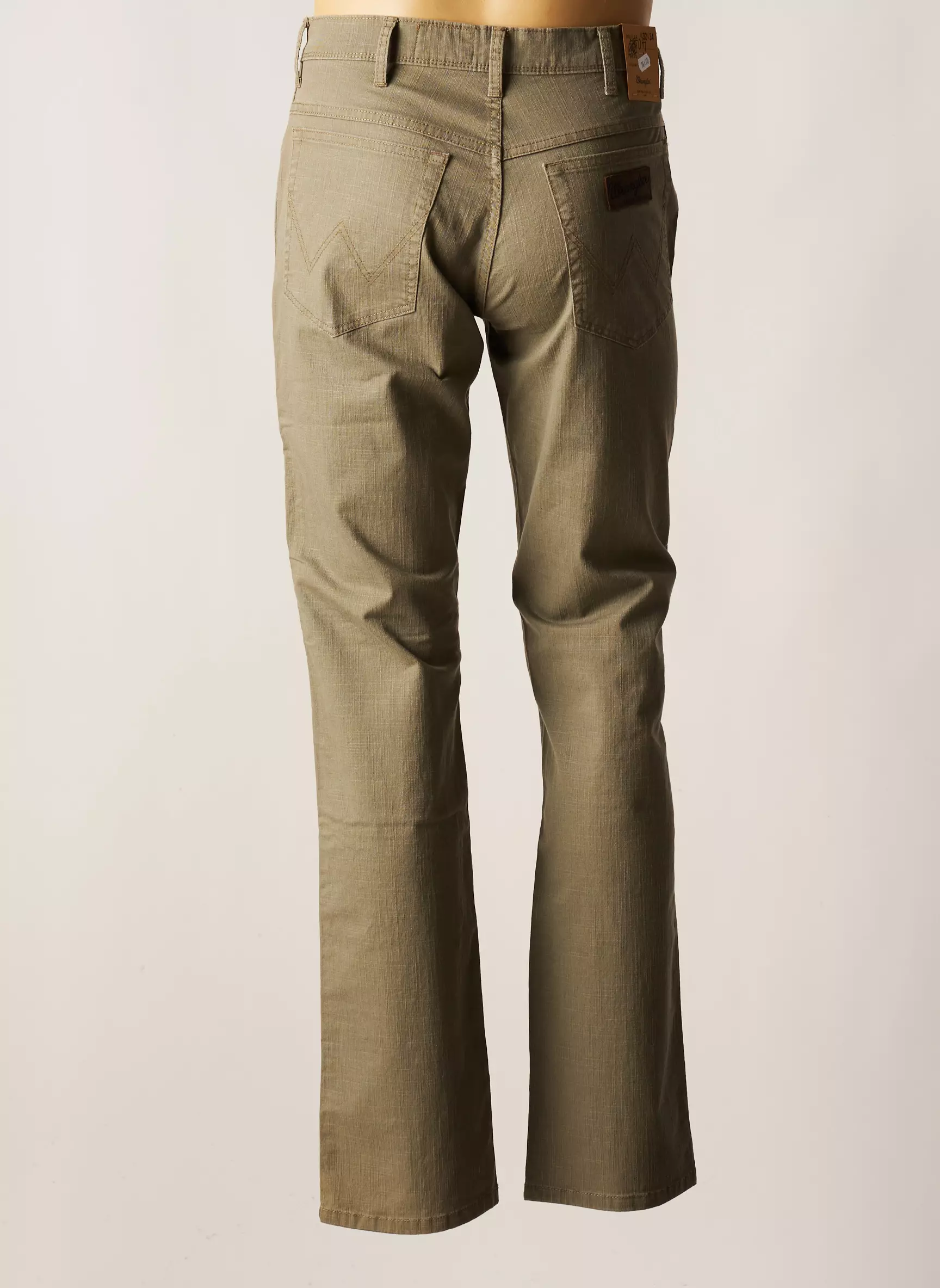Wrangler Pantalons Droits Homme couleur vert