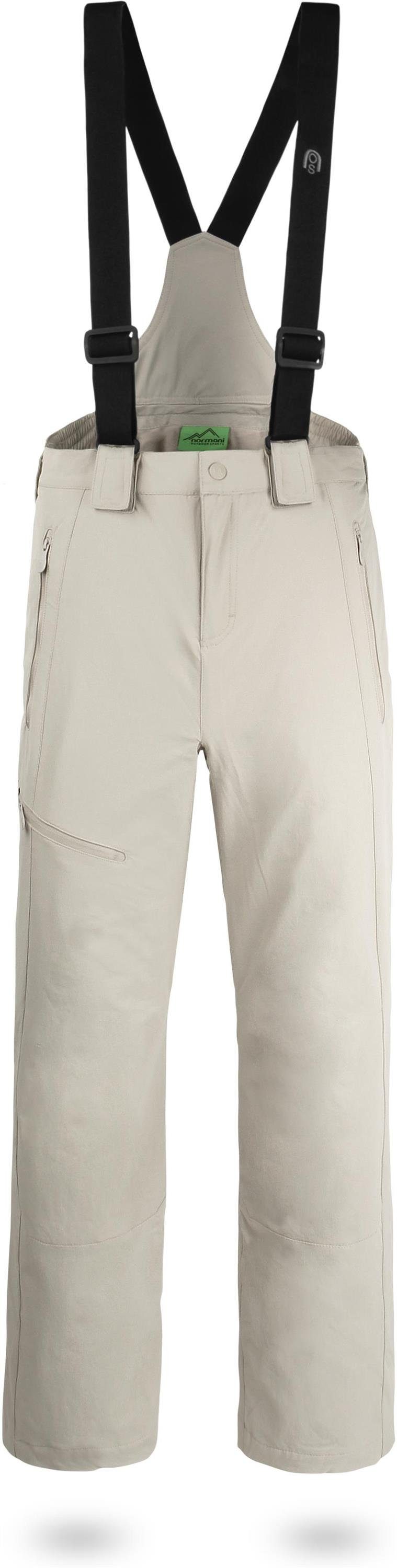 normani Thermohose Herren Winter-Softshellhose mit Hosenträgern Outdoorhose Skihose gefütterte Funktionshose mit abnehmbaren Hosenträgern