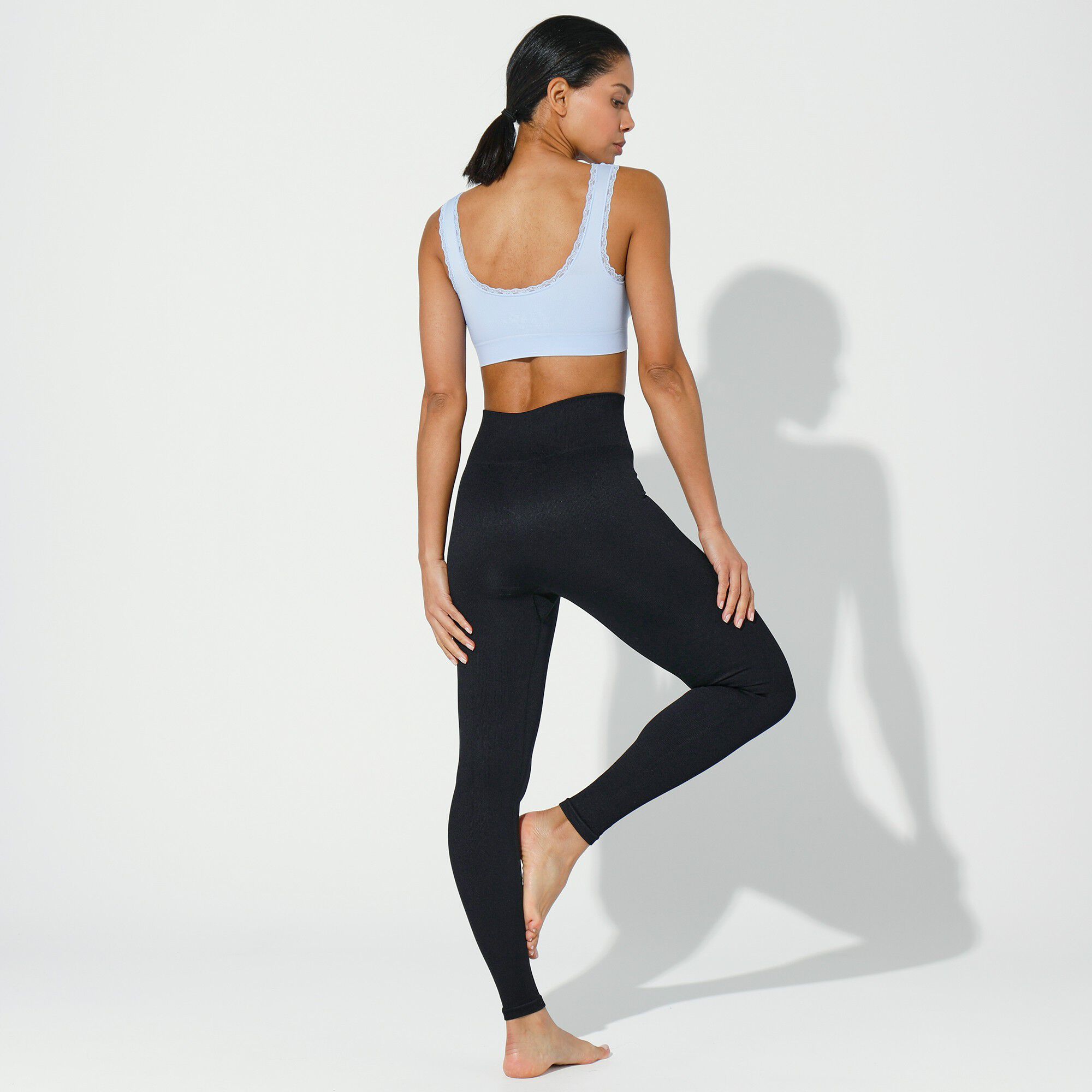 Legging maille extensible sans coutures
