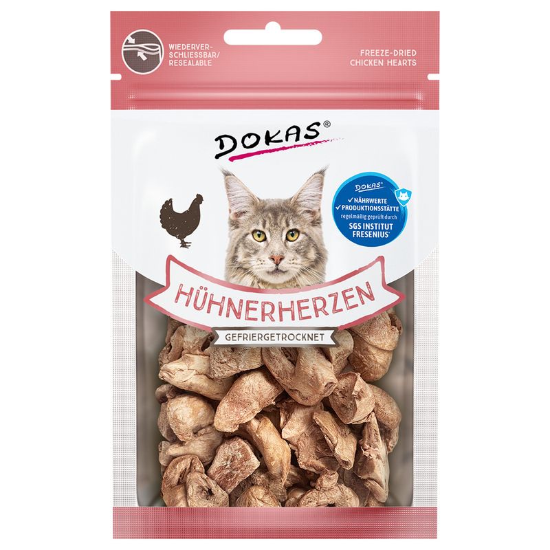 Dokas Hühnerherzen Gefriergetrocknet zu TOP-Preisen
