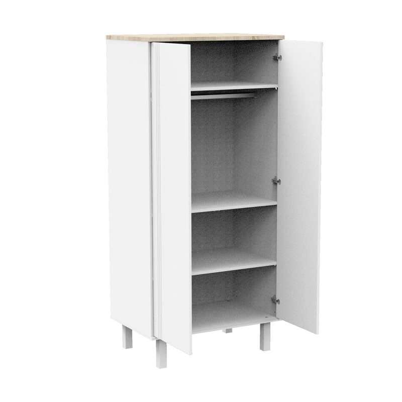 Armoire 2 portes Eléonore blanc