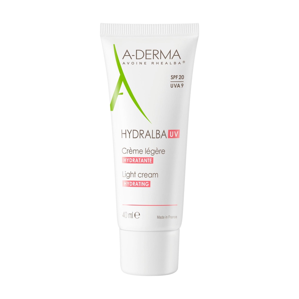 A-Derma Hydralba UV 20 Emulsion Légère 40 ml Crème hydratante