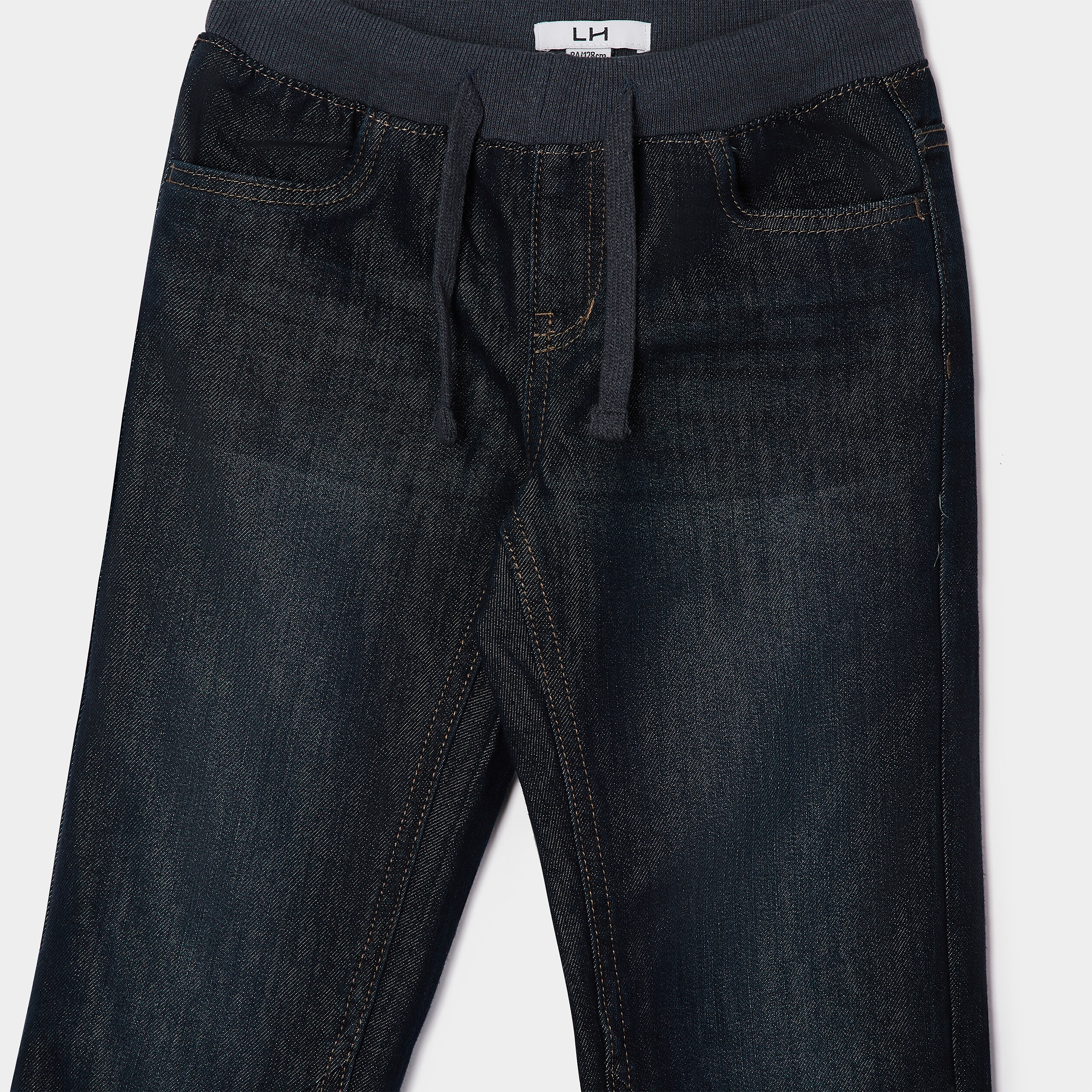 Jeans regular taille ajustable denim brut garçon | La Halle
