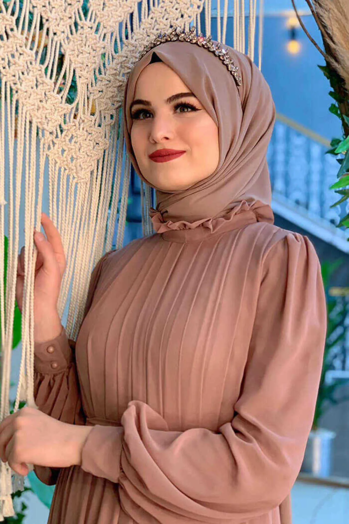 Bym Fashion  2020 Chiffon-Schal Nerz