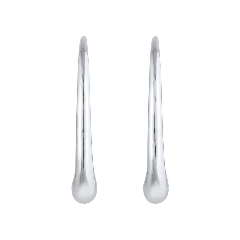 Elli Elli Boucles d'Oreilles Blogueur créole ovale ouvert en argent sterling 925 pour  Boucles d'oreilles
