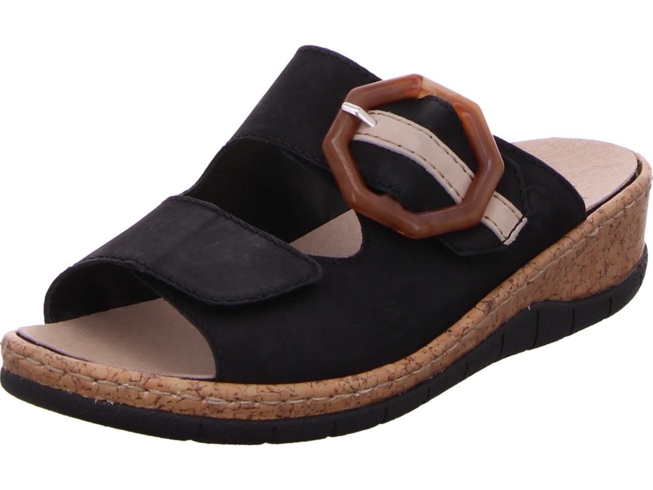 RIEKER Klassische Sandalen schwarz FSK Damen Sandalen