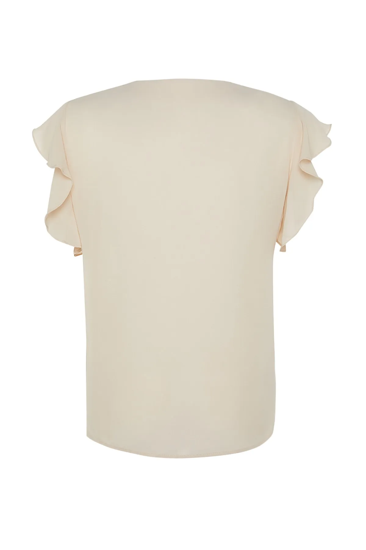 Trendyol Curve  Bluse mit gewebten Knöpfen in Steinoptik TBBSS22BZ0714