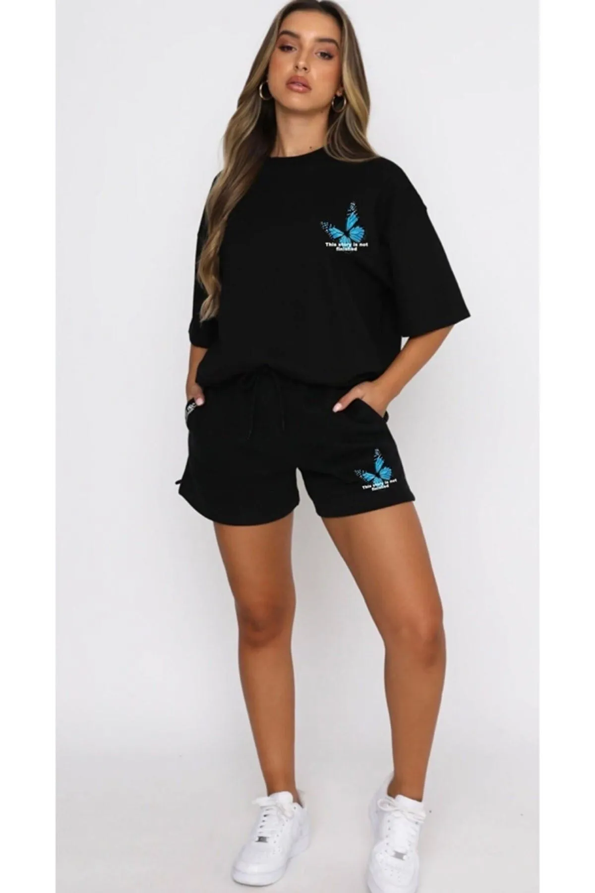 trendypassion  Kelebek Design Sportshorts-Set