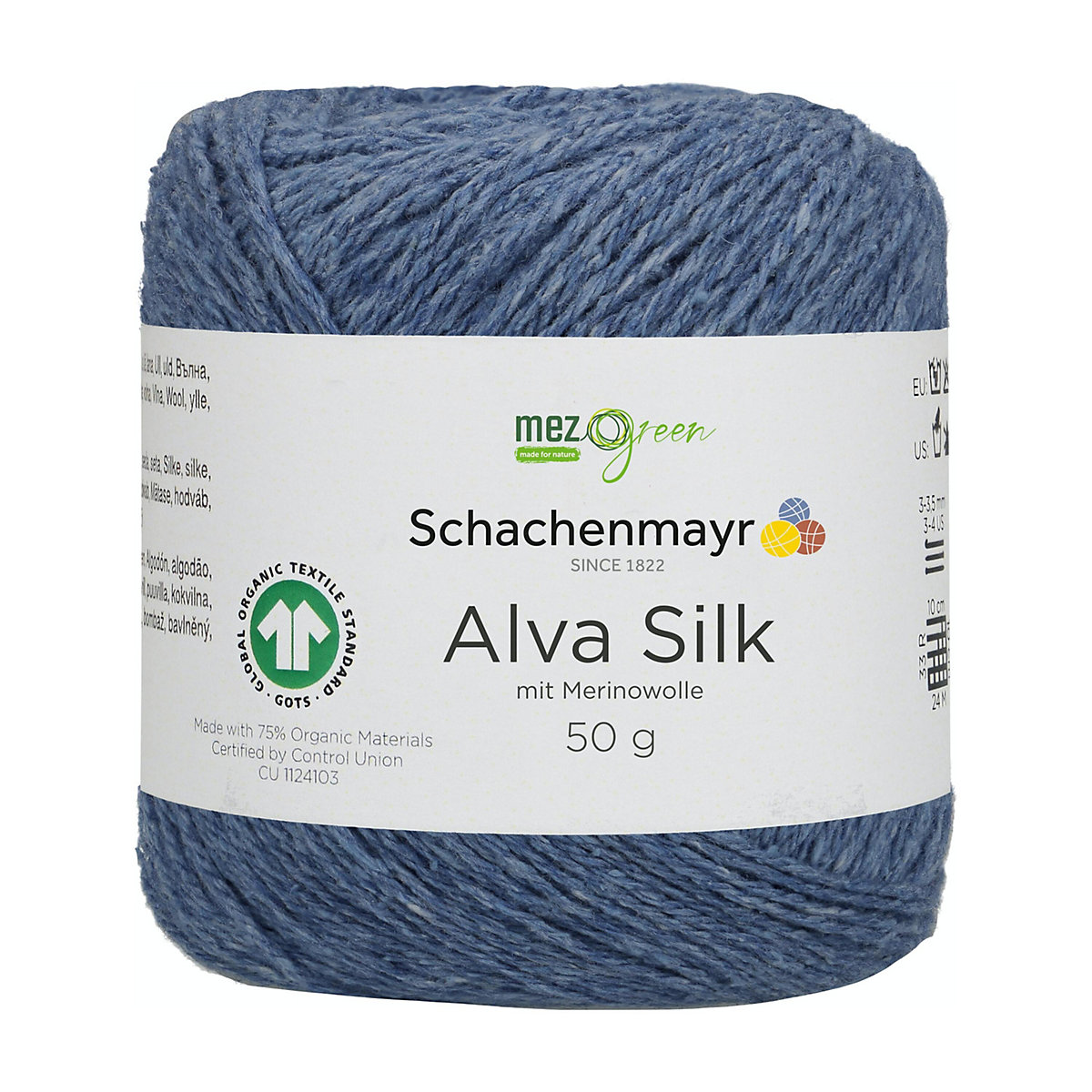 Handstrickgarne Alva Silk, 50g Denim