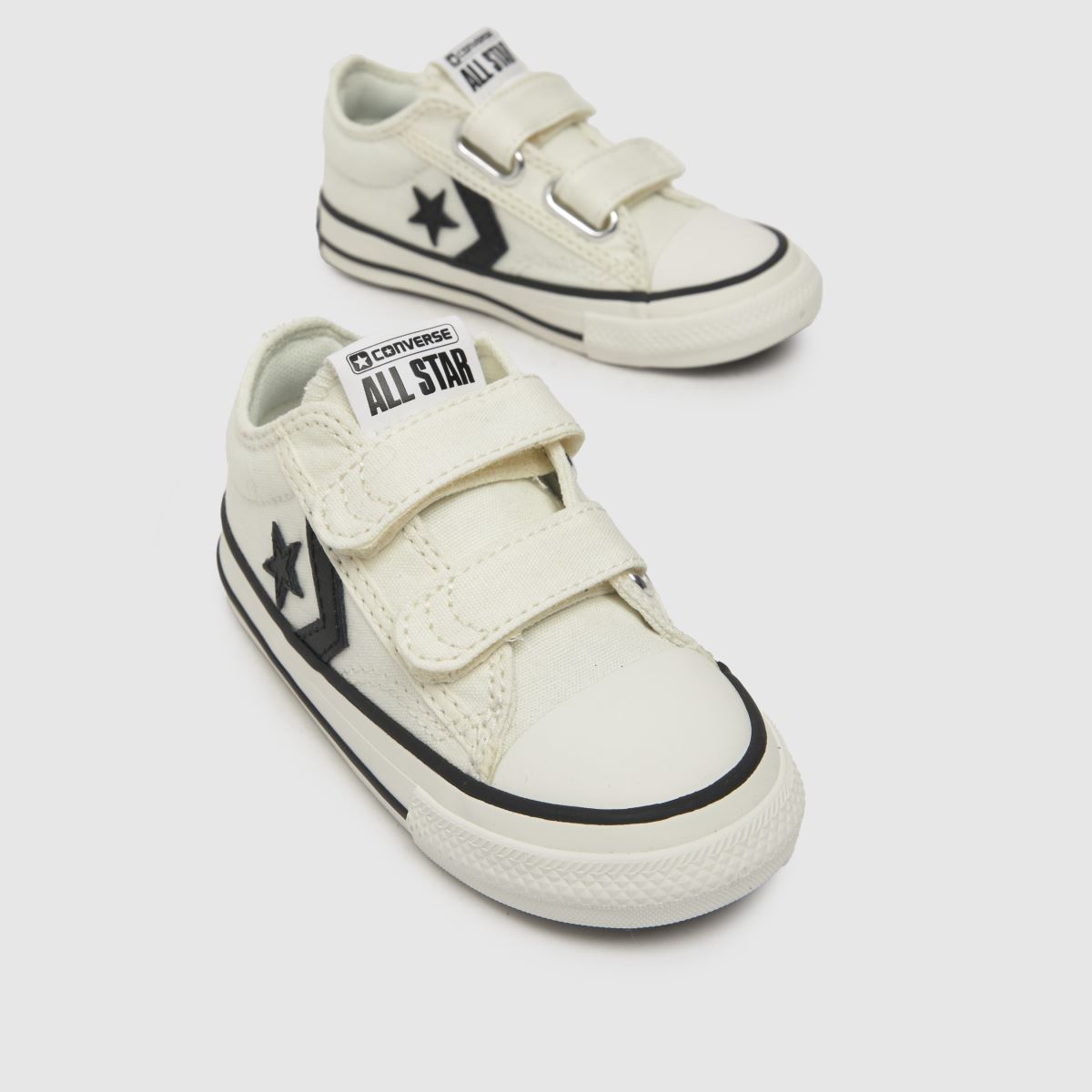 Converse vita och svarta Star Player 76 v Pojkar Småbarnsskor