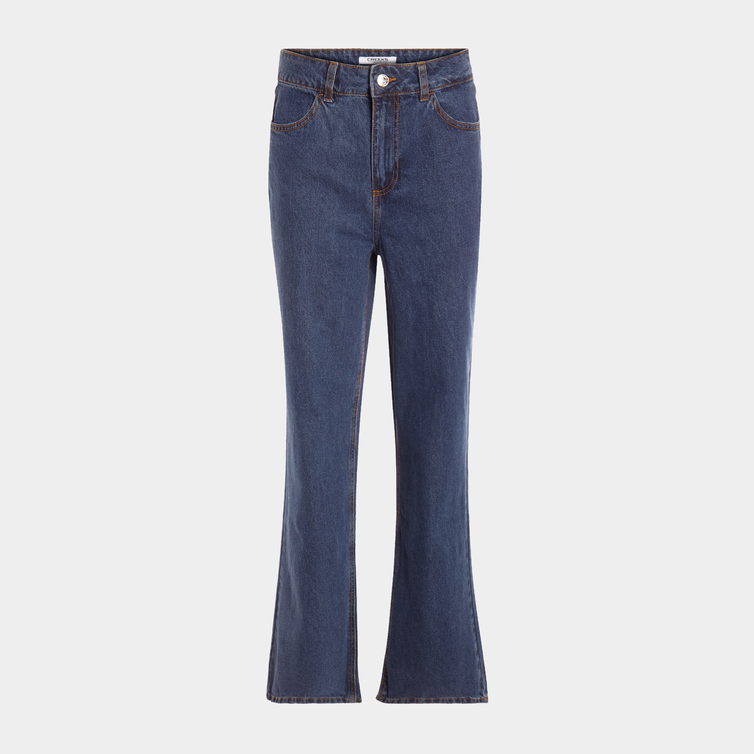 Jeans palazzo taille haute denim stone femme | La Halle