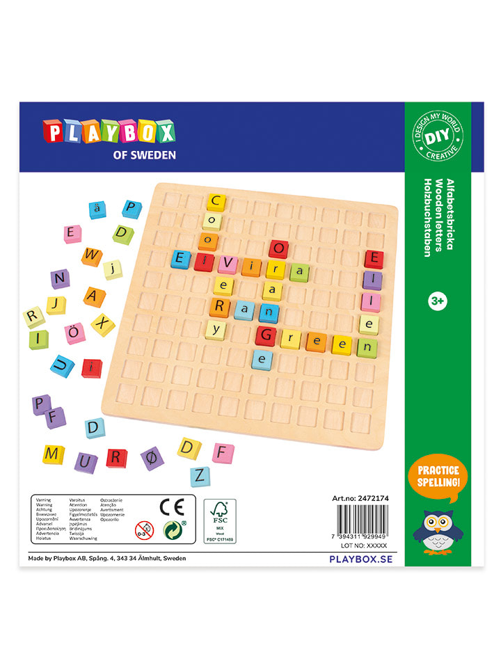 Playbox 100tlg. Holzbuchstaben-Set - ab 3 Jahren günstig kaufen onesize