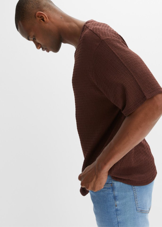 Nachhaltiges T-Shirt aus Strukturware, Loose Fit