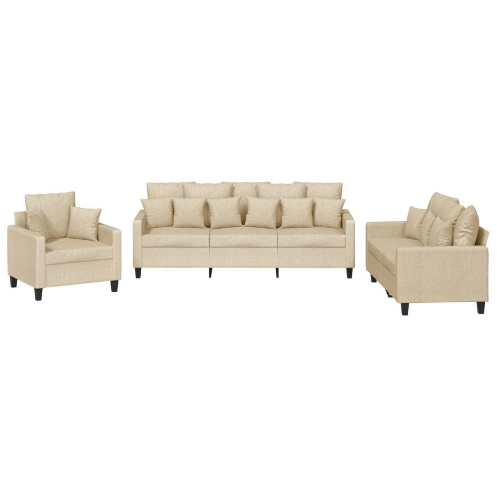 DOTMALL Loungesofa Sofagarnitur, (Set, 3-tlg), mit mit Kissen,Robustes und stabiles