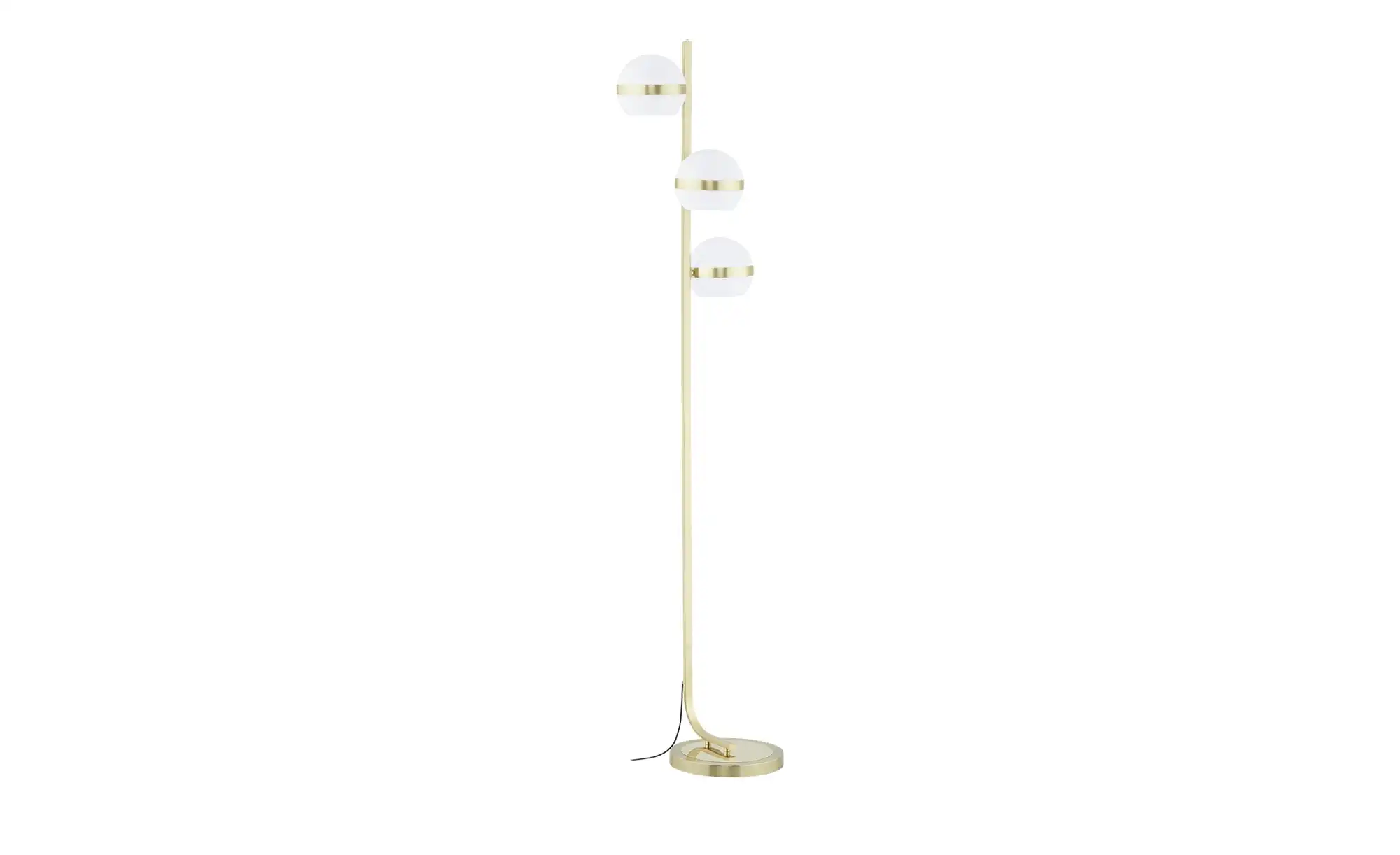 KHG LED-Stehleuchte, 3-flammig, messing-matt