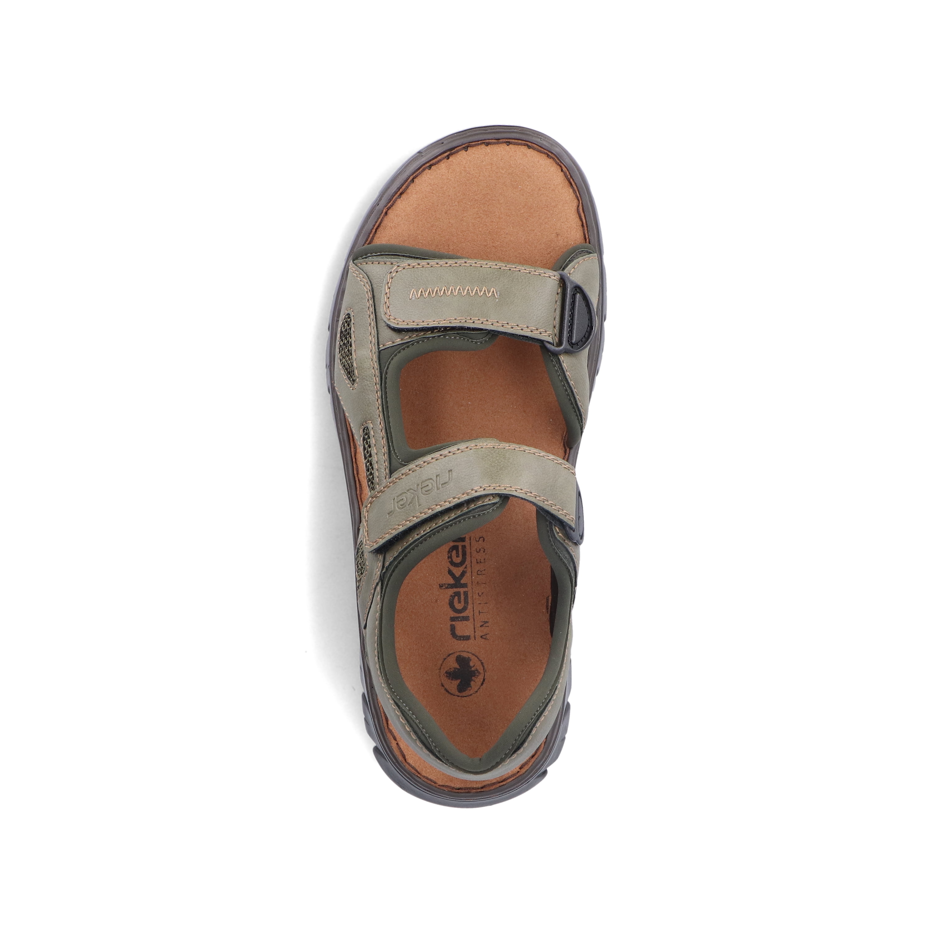 Rieker Herren Trekkingsandalen grüngrau