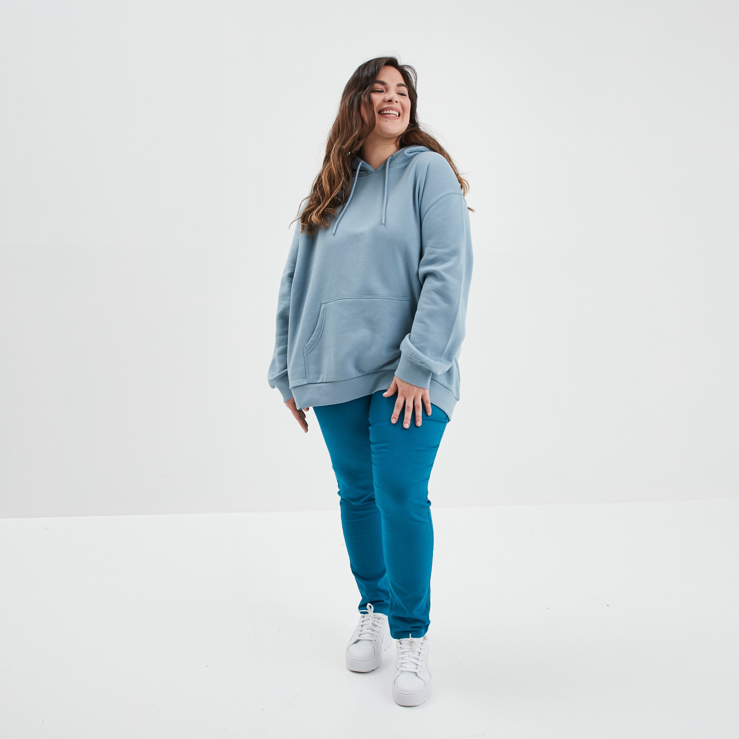 Jegging bleu canard femme grande taille | La Halle