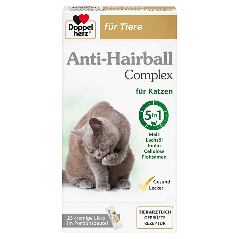 Doppelherz Ergänzungsfutter & Aufzucht Doppelherz Anti-Hairball Complex 5in1
