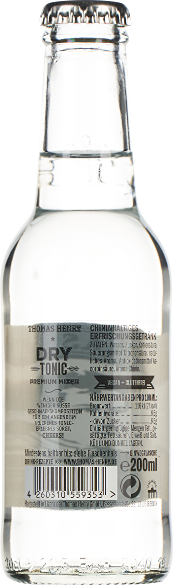 Thomas Henry Dry Tonic 0,2 Liter