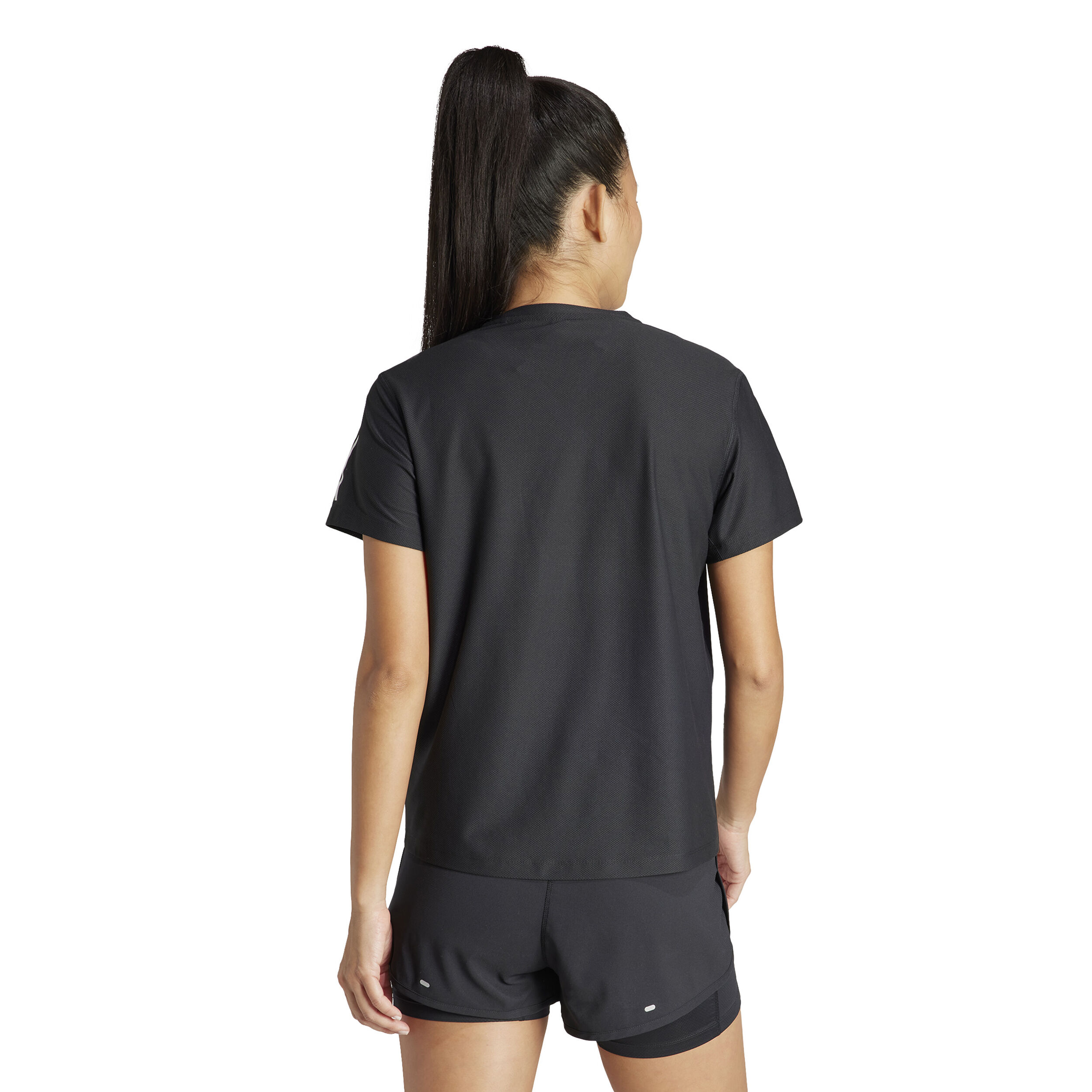 Own The Run B Tee Laufshirt Damen - Schwarz