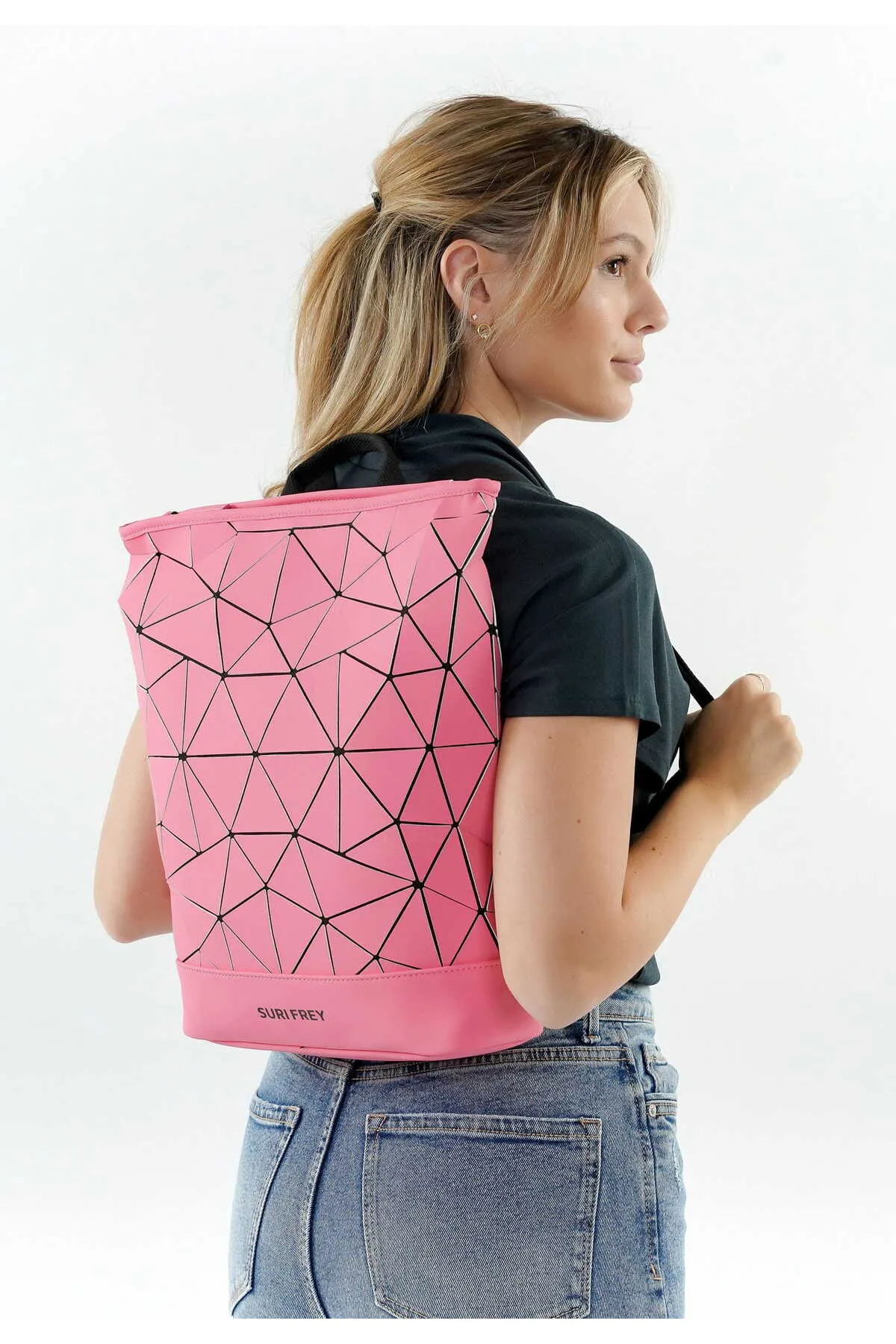 SURI FREY  Rucksack - Rosa - Unifarben