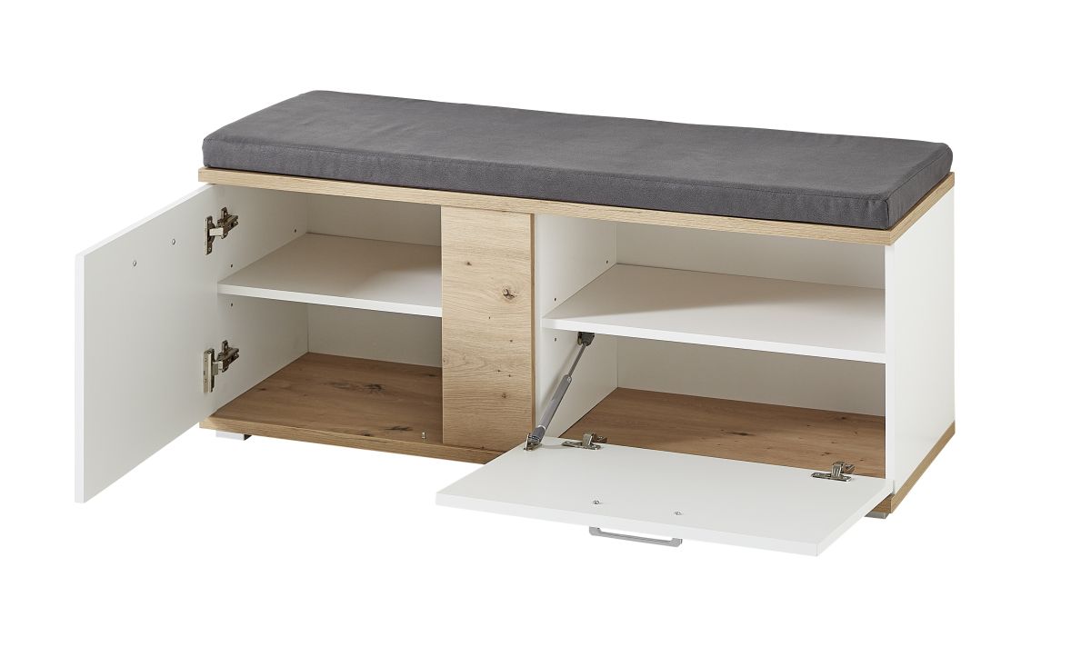 Bank Signo II Weiß Artisan Eiche Nb