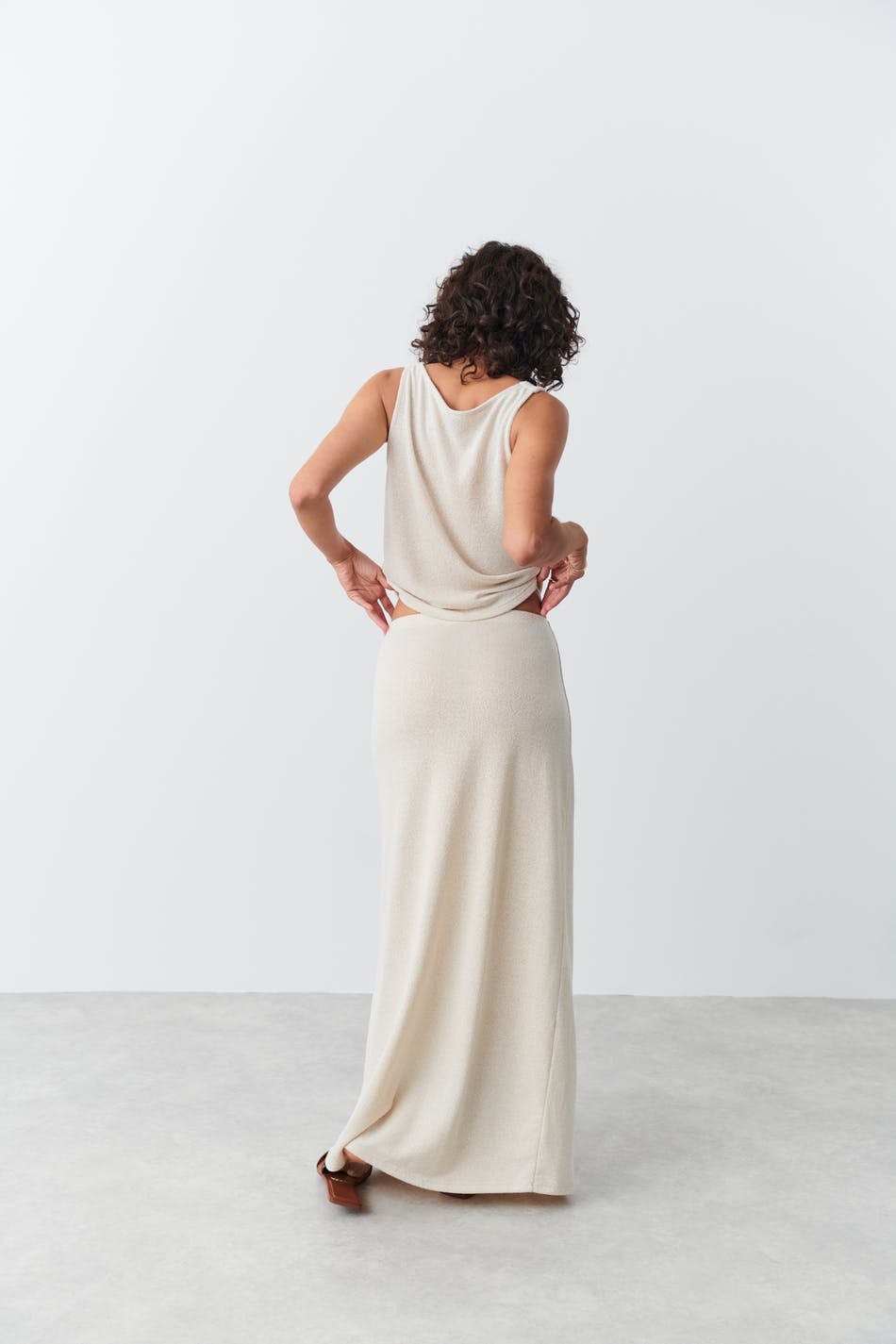 Maxi slit skirt