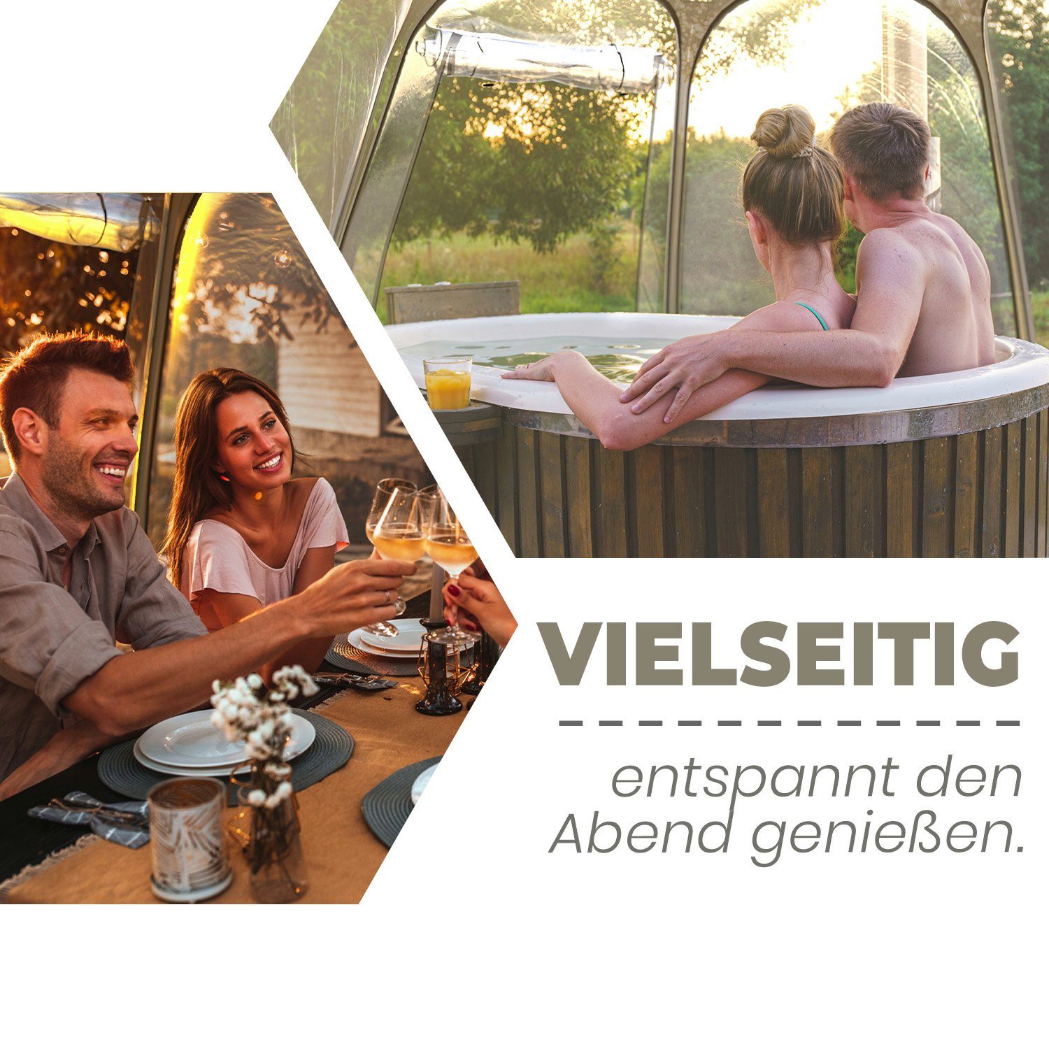 Swing&Harmonie Faltpavillon PopUp Pavillon Garten Iglu Event Partyzelt Gartenzelt Whirlpool Überdachung Winterhaus Gewächshaus Pflanzenschutz Zelt