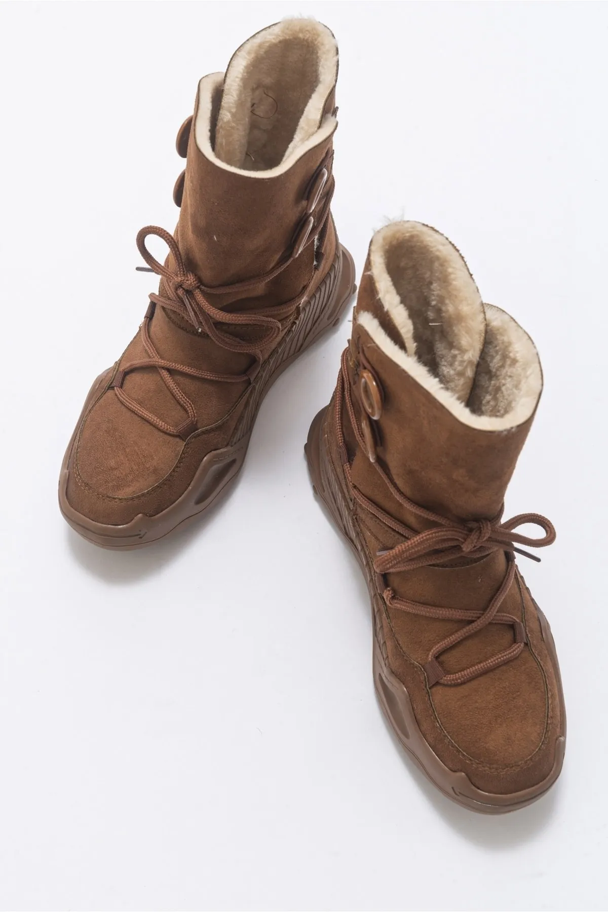 LuviShoes  Snap Tan Damenstiefel