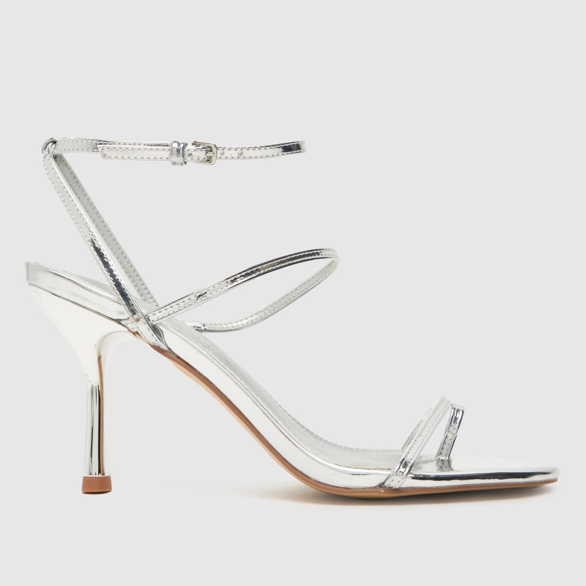 Schuh Stasia lábujjhurkos magassarkú ezüst színben