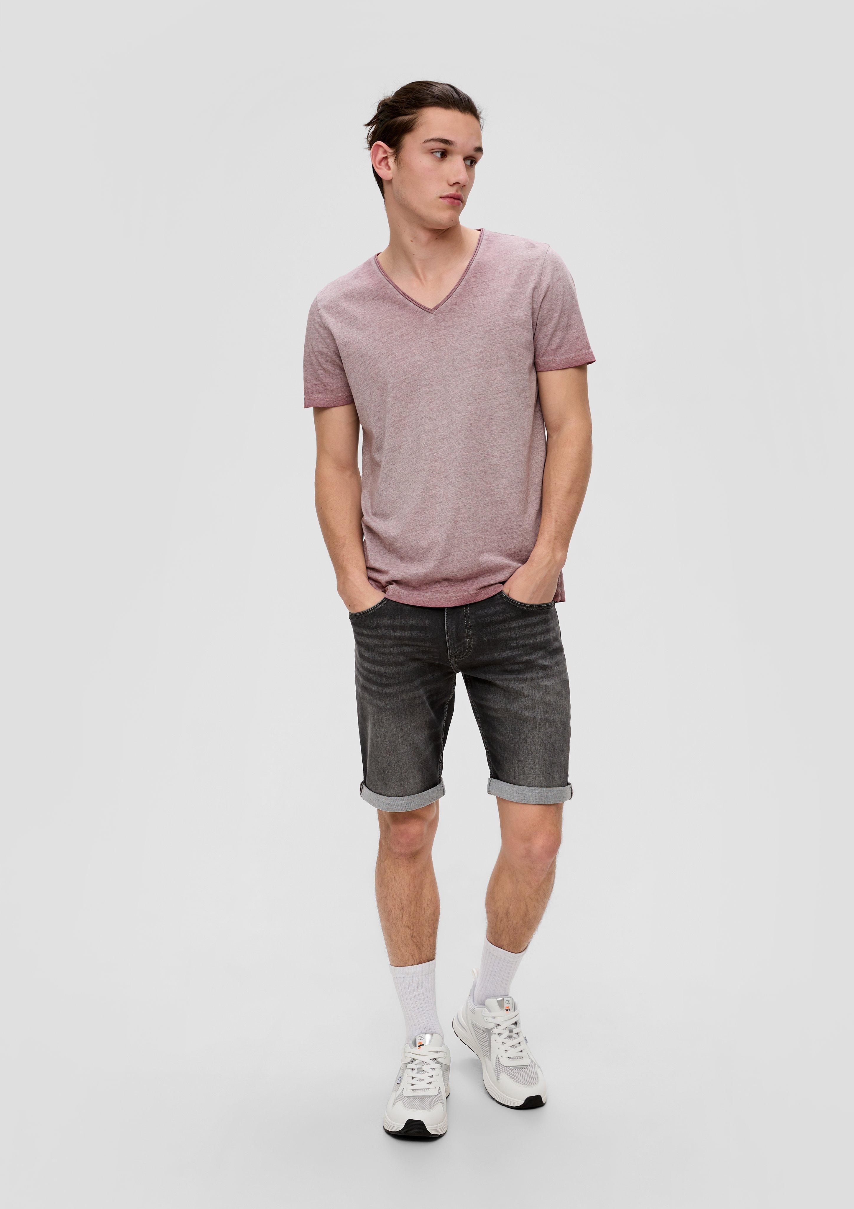 Meliertes T-Shirt aus Baumwollmix  2144230-43W0