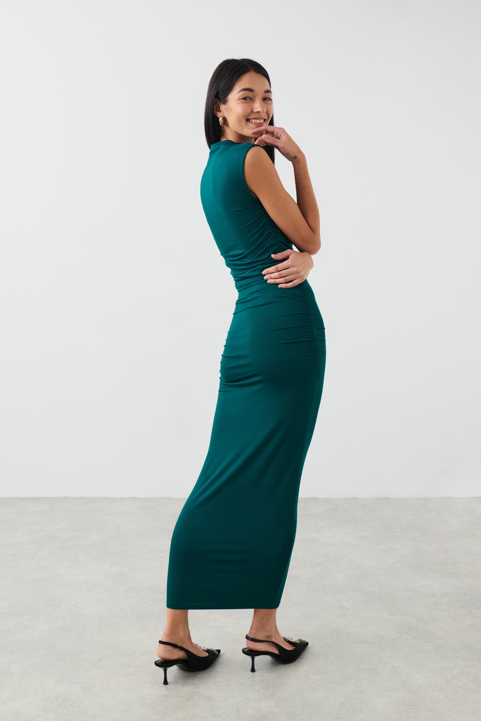 Soft touch ruched skirt